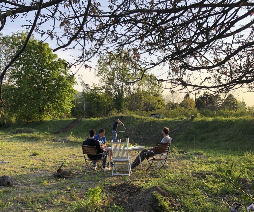Beratungen vor den Bauarbeiten