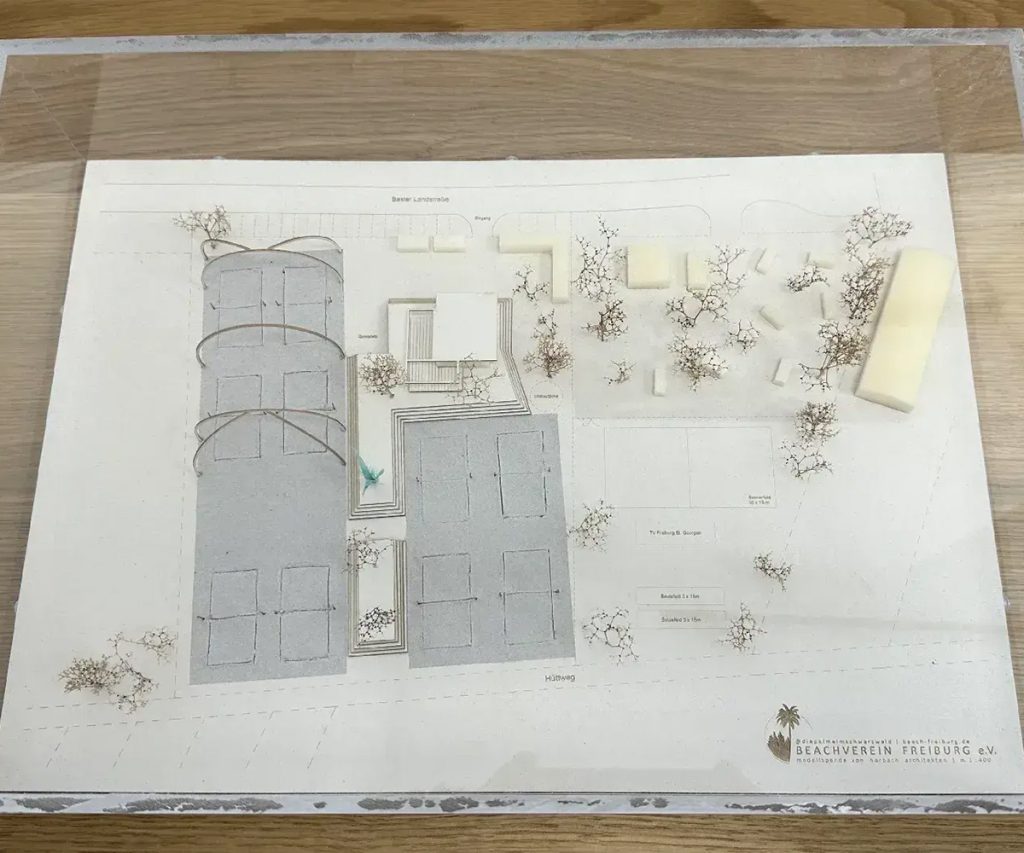 Modell des Beach-Areals